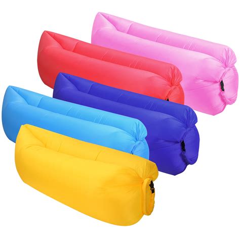 Inflatable Lounger Air Sofa Lazy Bed Sofa W Portable Organizing Bag