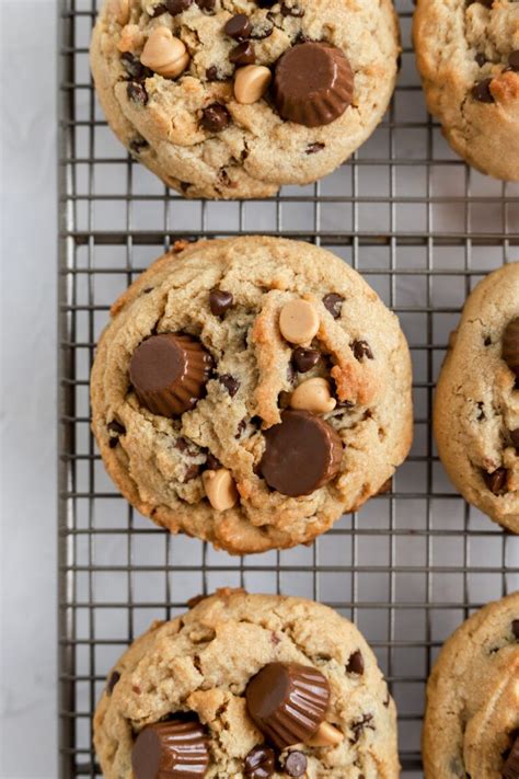 These Rich Chewy Reeses Peanut Butter Chip Cookies Are Packed With