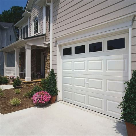 Clopay Classic Collection Ft X Ft Non Insulated White Garage Door With Plain Windows Hdb