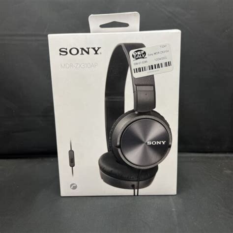Sony Mdr Zx310ap Black Over The Ear Stereo Headset For Sale Online Ebay