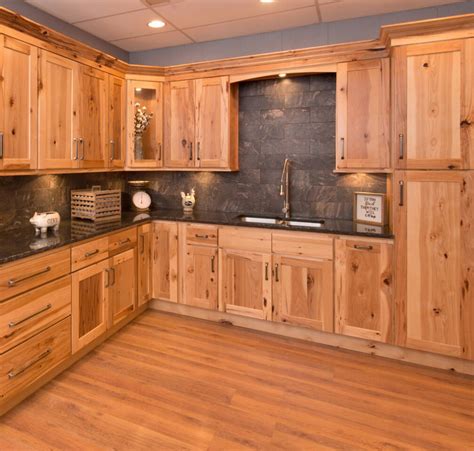 Carolina Hickory Kitchen Cabinets With Images Rustic Kitchen