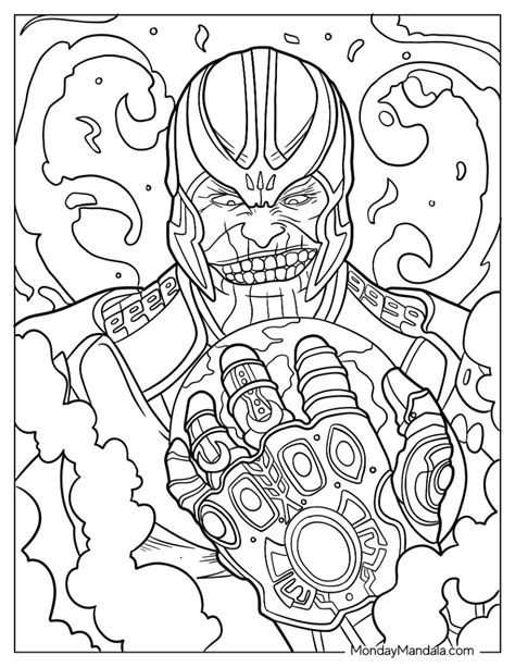 20 Thanos Coloring Pages Free Pdf Printables