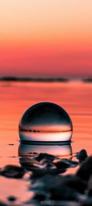 288142 Water Sunset Red Horizon Reflection Samsung Galaxy A21 Hd