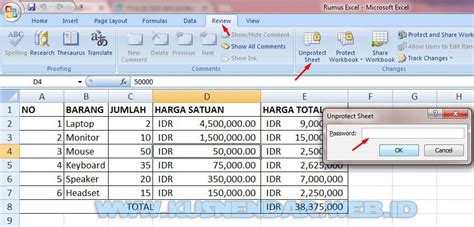 Mengunci Data Cell di Excel dengan Formula Mudah