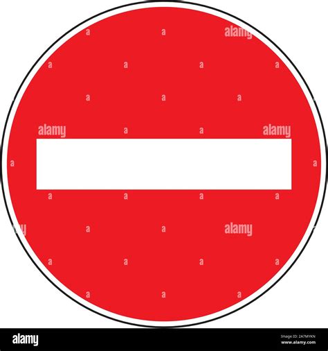 Do Not Enter Traffic Sign Blank Vector Illustration Graphics Design