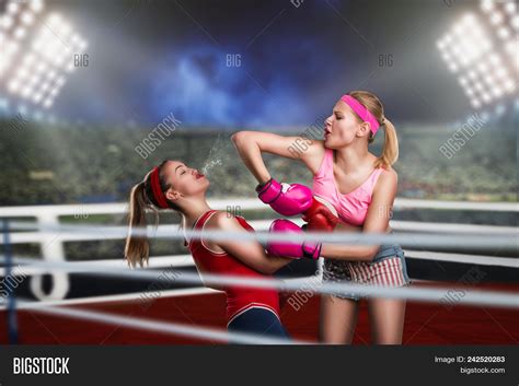 Two Female Kickboxers Image And Photo Free Trial Bigstock