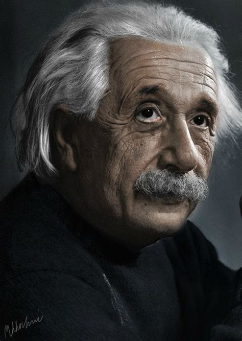 My First Colorization Of A Black And White Photograph Albert Einstein