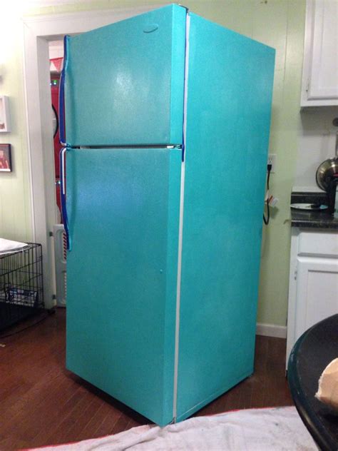 Use only paints that are designed for this use. DIY Painted Refrigerator | Boys, Or and Freezers