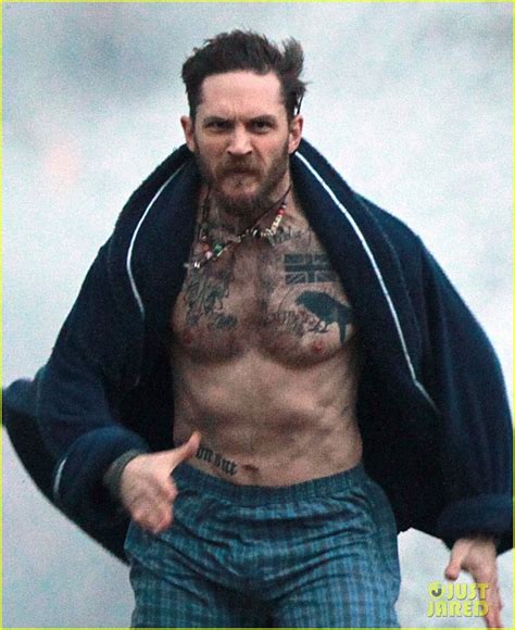 Tom Hardy Runs Shirtless In His Boxers For Stand Up To Cancer Photo Shirtless Tom