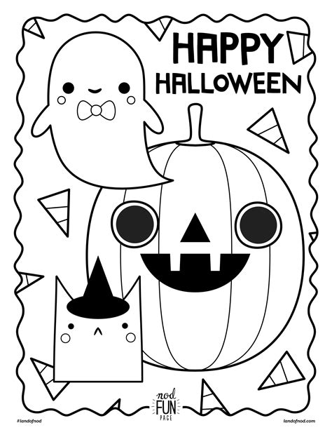 Halloween Coloring Sheets For Kindergarten