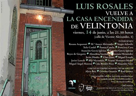 Luis rosales, memoria encendida book chapters. VICENTE ALEIXANDRE AAVA