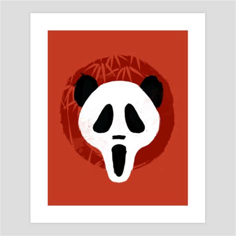 Screaming Panda Art Print By Angry Monk Design By Humans