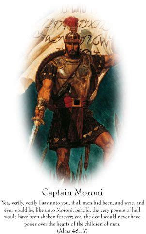 Deny not the power of god, he counseled his readers. { Mormon Share } Captain Moroni | Cover art, Lds clipart ...