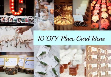 10 Diy Place Card Ideas Rustic Wedding Chic