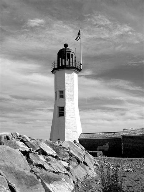 Lighthouse Black And White Photograph By Barbara Mcdevitt Fine Art