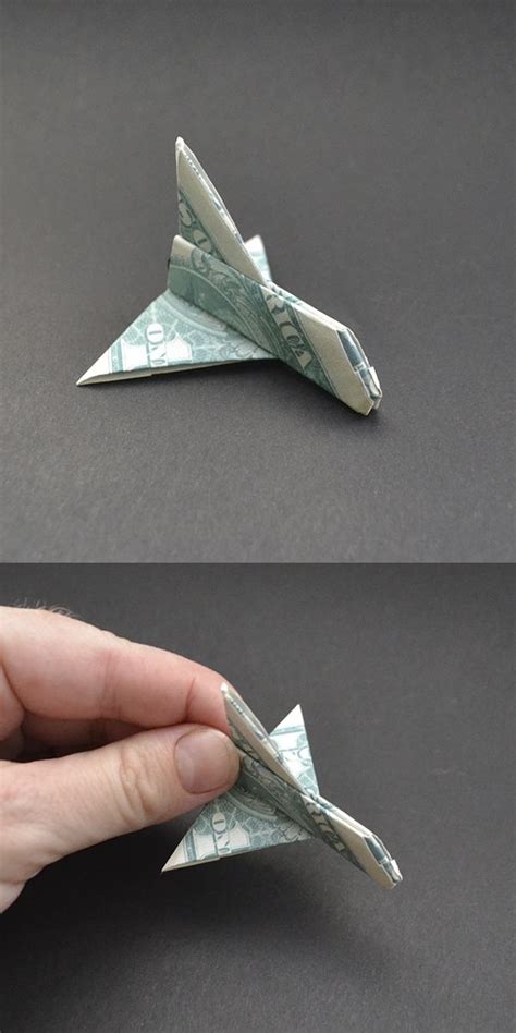 My Money Space Shuttle Dollar Origami Rocket Tutorial Diy By