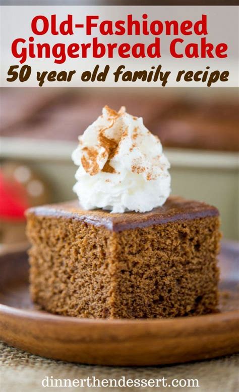 Classic Gingerbread Cake With A Rich Molasses Cinnamon And Ginger