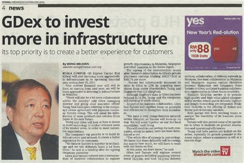 Is an investment holding company, which engages in the provision of express delivery and logistics services. GD Express Sdn Bhd - Starbiz - GDex to Invest more in ...