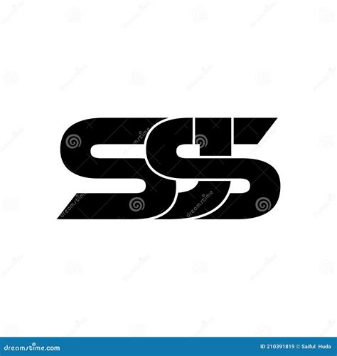 Letter Ssj Simple Monogram Logo Icon Design Stock Vector
