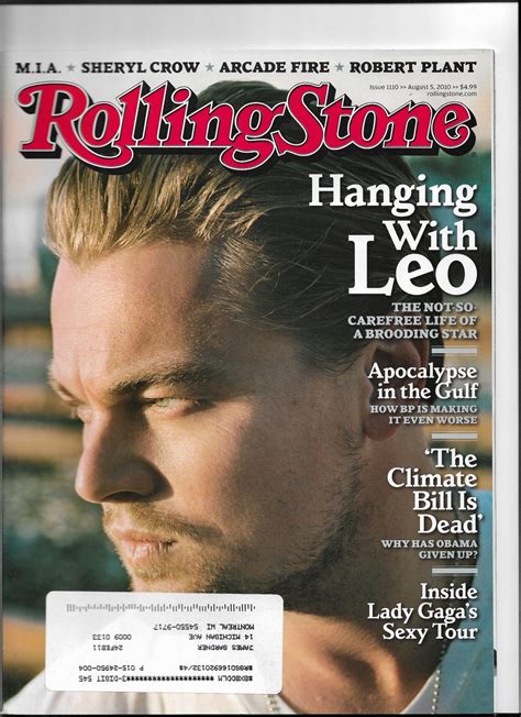 Rolling Stone Magazine Issue August Leonardo Dicaprio