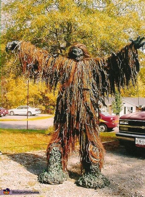 Terrifying Tree Monster Halloween Costume No Sew Diy Costumes