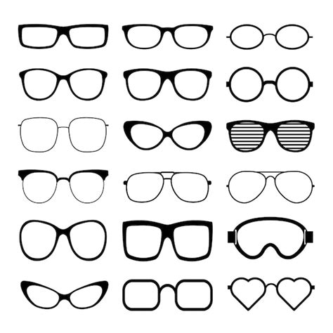 Premium Vector Sunglasses Icon Set Vector Template Transparent