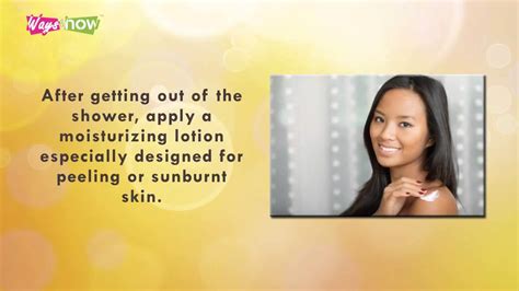 How To Get Rid Of Peeling Skin After Sunburn Sunburn Treatment Youtube