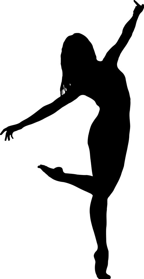 Transparent Jazz Dancer Silhouette Tap Dance Ballet Dancer Silhouette