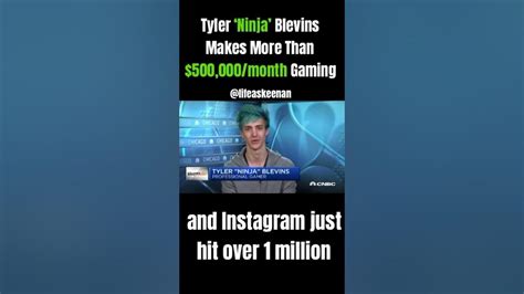 Tyler Ninja Blevins Makes More Than 500000month Gaming Ninja
