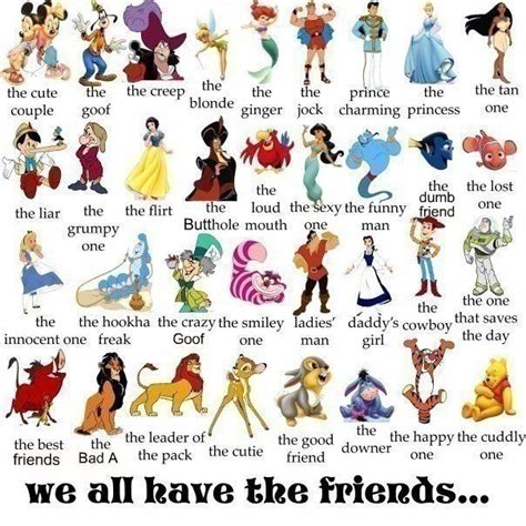 I Have At Least One Friend That Fits Each Category Funny Disney
