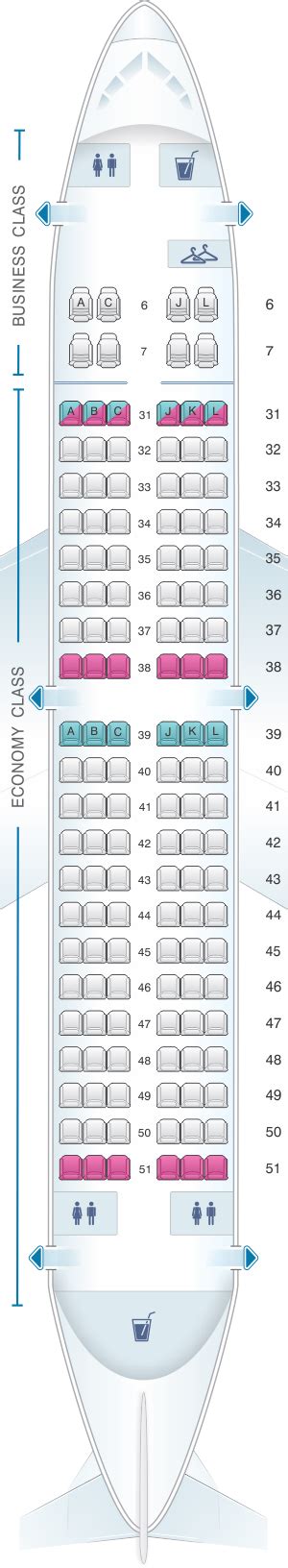 Seat Map China Eastern Airlines Boeing B737 700 134pax Seatmaestro