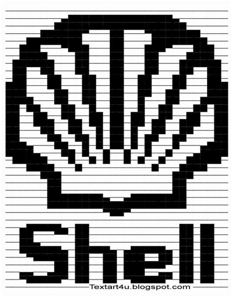 Here are the steps to generate and use bracket symbols text: Shell Logo Copy Paste Text Art | Cool ASCII Text Art 4 U