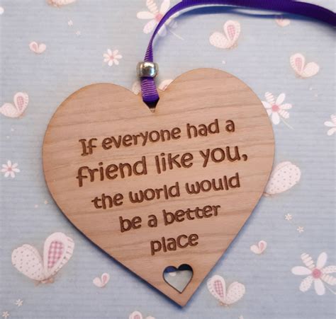 Best Friend T Wooden Friendship Plaque Sign T For Etsy