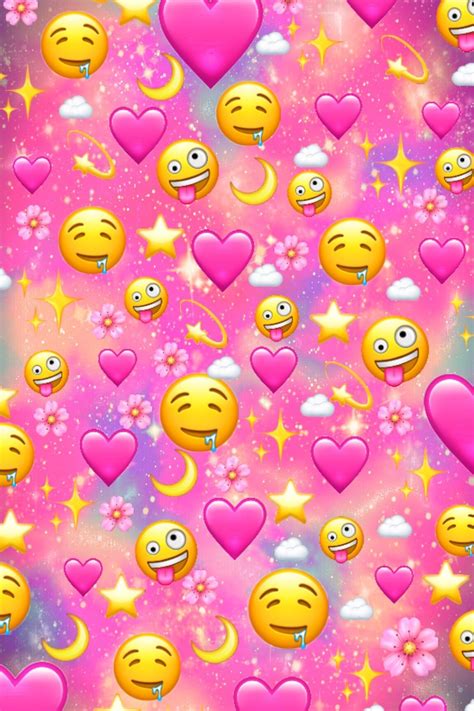 If something bad has happened or you're laughing at something you know you shouldn't find funny at all, send a black heart emoji. Sfondo di Love Hearts And Emojis Galaxy in 2020 | Emoji ...