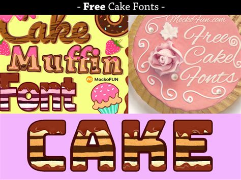 25 Free Cake Fonts For Commercial Use By Joana N 🕸 On Dribbble