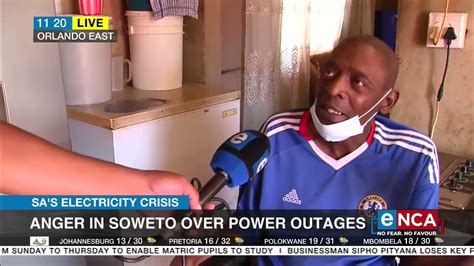 Anger In Soweto Over Blackouts Youtube