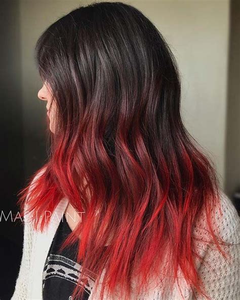 Red And Black Hair Color Ideas For Bold Women Stayglam Hair Color For Black Hair Red