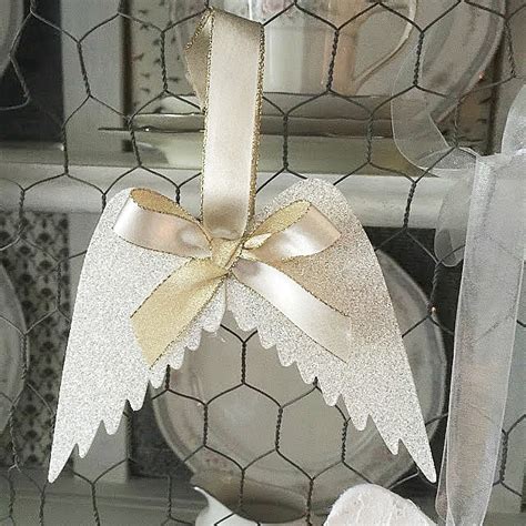 How To Make Angel Wings Christmas Ornaments Our Crafty Mom