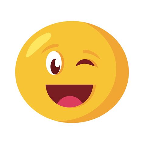 Happy Emoji Face Classic Flat Style Icon 2718780 Vector Art At Vecteezy