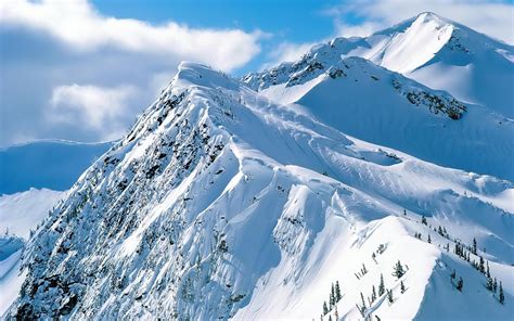 Download Free Snow Covered Mountain Desktop Wallpaper Hd