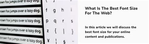 What Is The Best Font Size For Web