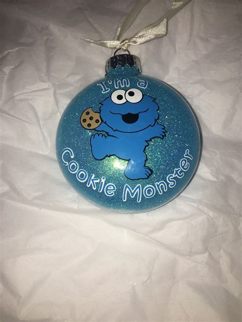 Personalized Cookie Monster Ornament Etsy
