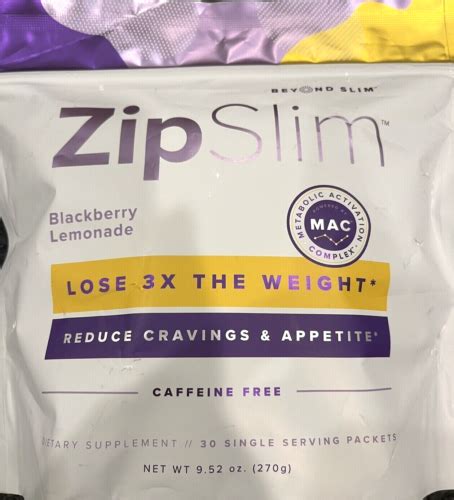 Beyond Slim Zip Slim Blackberry Lemonade Caffeine Free Exp 426 Weight