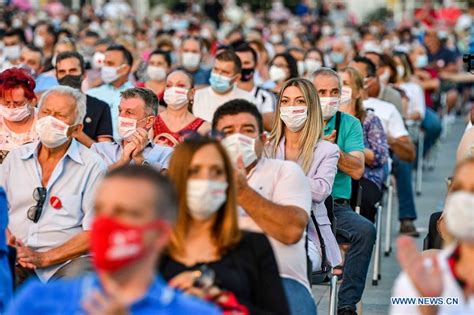 National commission for unesco of the republic of north macedonia ministry of culture gjuro gjakovik, 61 1000 skopje the republic of north. People attend election rally in Skopje, North Macedonia ...