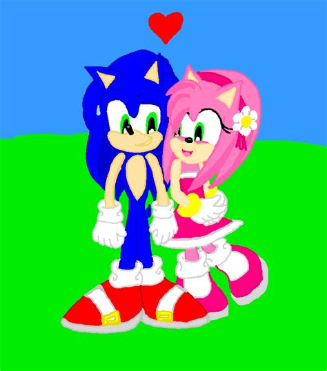 Sonic And Amy Rose Sonamy Sonic Y Amy Foto 43541037 Fanpop