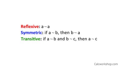 Equivalence Relation Defined W Step By Step Examples