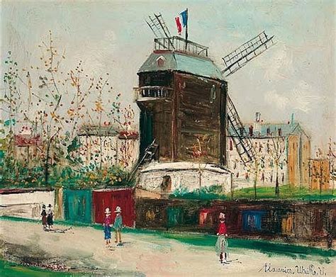 Utrillo Maurice Le Moulin De La Galette A Montmartre Mutualart