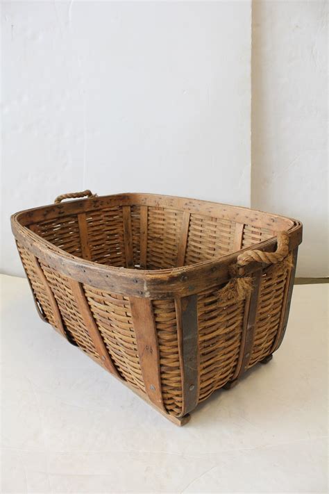 Large Antique Tobacco Basket At 1stdibs Large Tobacco Basket