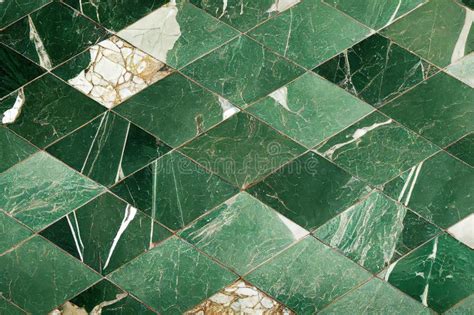 Green Marble Stone Tiles Textured Surface Abstract Pattern Background