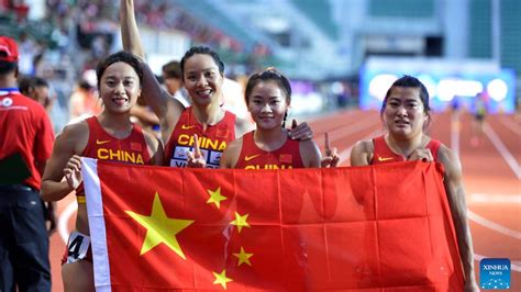 China Win Relay Gold Three Silvers At Asian Athletics Championships Cgtn